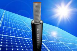 Image of AEI Solar PV Cable on blue background